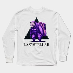 Panda Astronaut - Lazystellar Long Sleeve T-Shirt